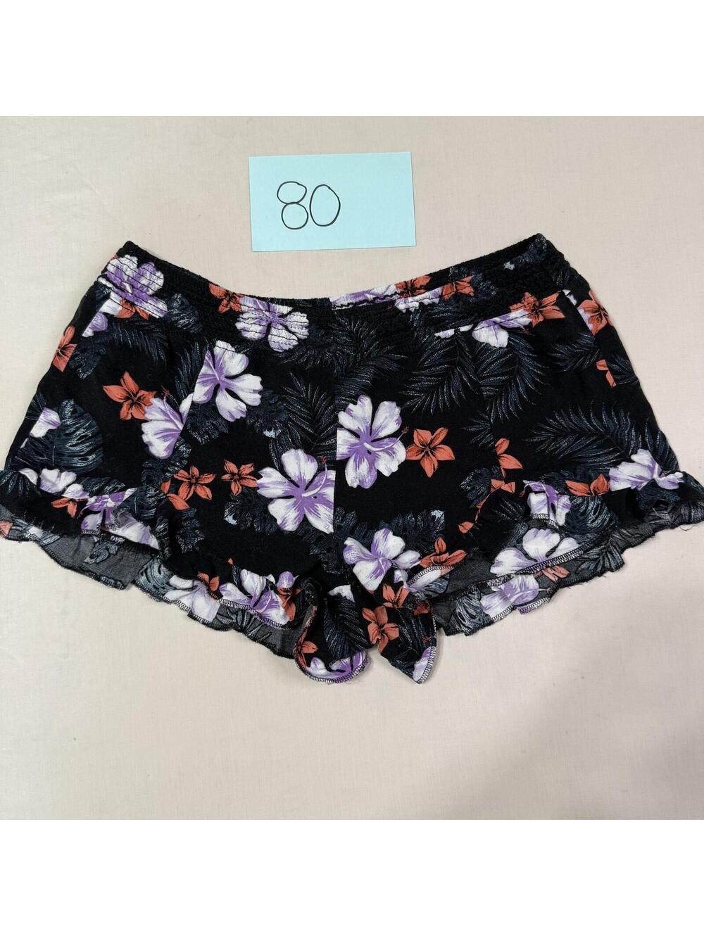 Arizona Jean Co. Women's Black Floral Shorts Size S
